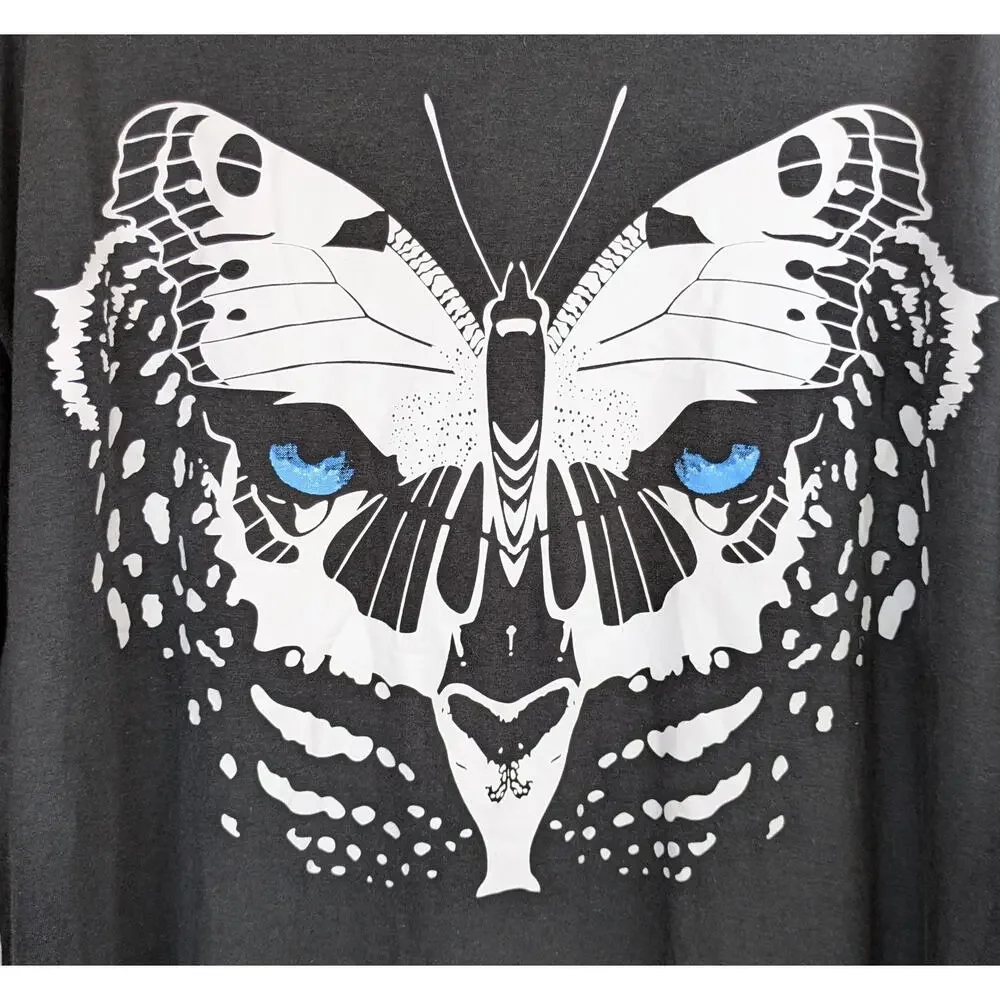 Jonny Cota Studio T-Shirt Large Unisex Black Leopard Wing Streetwear Graphic NEW